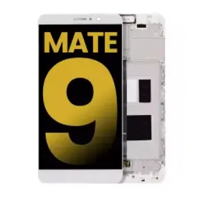 Дисплейний модуль для Huawei Mate 9 (With Frame) (Refurbished) (білий)