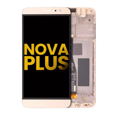 Дисплейний модуль для Huawei Nova Plus (With Frame) (Refurbished) (золотий)