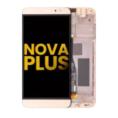 Дисплейний модуль для Huawei Nova Plus (With Frame) (Refurbished) (золотий)