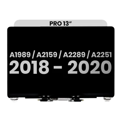 Повний дисплейний модуль (LCD) для MacBook Pro 13" A1989 (2018-2019) / A2159 (2019) / A2289 / A2251 (2020) (Used OEM Pull: Grade C) (сріблястий)