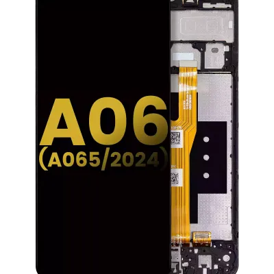 Дисплейний модуль (LCD) з рамкою для Samsung Galaxy A06 (A065 / 2024) (Refurbished) (всі кольори)