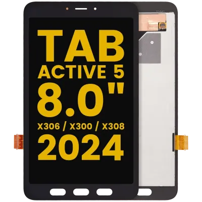 Дисплейний модуль (LCD) без рамки для Samsung Galaxy Tab Active 5 8.0" (X306 / X300 / X308) (2024) (Refurbished) (чорний)