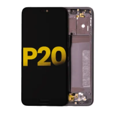 Дисплейний модуль для Huawei P20 з рамкою (Refurbished) (чорний)