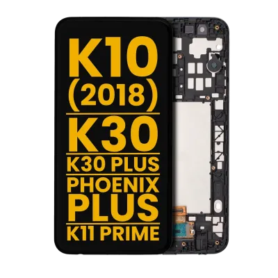 Дисплейний модуль (LCD) з рамкою для LG K10 (2018) / K30 / K30 Plus / Phoenix Plus / K11 Prime (Refurbished) (All Colors)