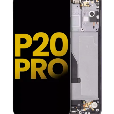 Дисплейний модуль (OLED) з рамкою для Huawei P20 Pro (Refurbished) (Black)