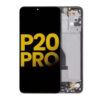 Дисплейний модуль (OLED) з рамкою для Huawei P20 Pro (Refurbished) (Black)