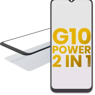 2 in 1 Front Glass With OCA Pre-Installed For Motorola Moto G10 Power (XT2127-4 / 2021)