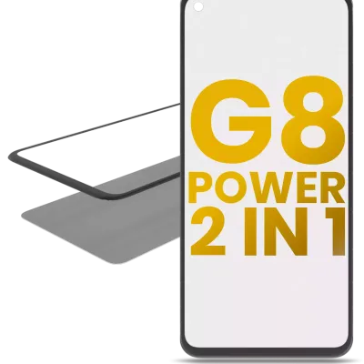 Скло екрана з OCA для Motorola Moto G8 Power (XT2041 / 2020)