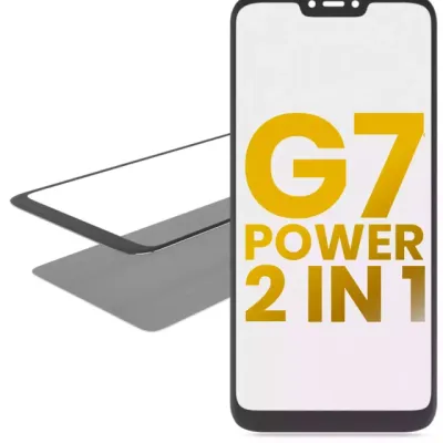 2 in 1 Front Glass With OCA Pre-Installed For Motorola Moto G7 Power (XT1955 / 2019)