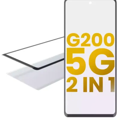 2 in 1 Front Glass With OCA Pre-Installed For Motorola Moto G200 5G (XT2175 / 2022)