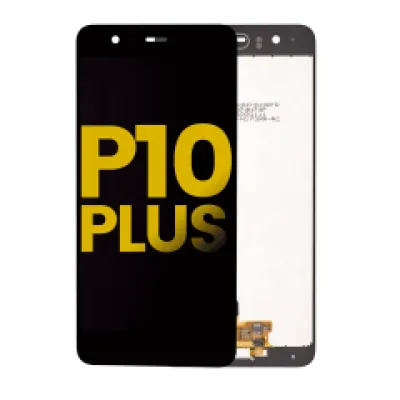 Дисплейний модуль (LCD) без рамки й попередньо встановленою кнопкою Home для Huawei P10 Plus (Refurbished) (чорний)