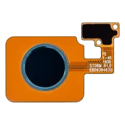 Кнопка Home з датчиком відбитків пальців зі шлейфом для LG G8 ThinQ / LG V50 ThinQ (синя)