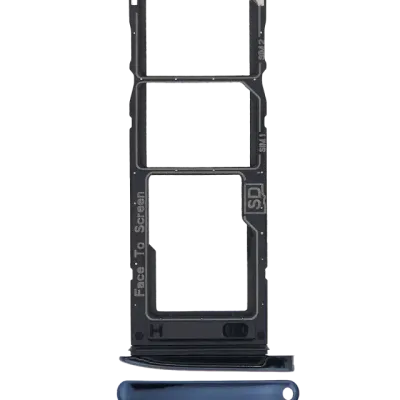 Dual Sim Card Tray For Motorola Moto G7 (XT1962 / 2019) / Moto G7 Plus (XT1965-2 / 2019) (Deep Indigo / Blue)