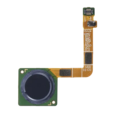 Кнопка з датчиком відбитків та шлейфом для Motorola Moto G7 Plus (XT1965 / 2019) (Deep Indigo)