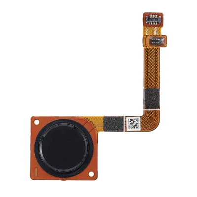 Кнопка з датчиком відбитків та шлейфом для Motorola Moto G7 (XT1962 / 2019) (Ceramic Black)