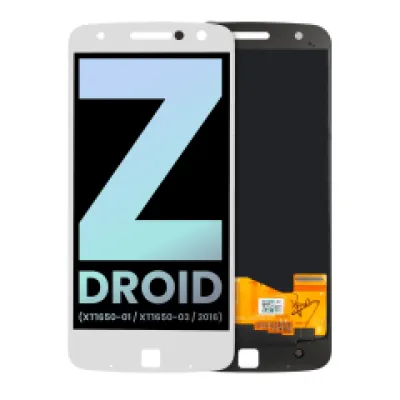 Дисплейний модуль без рамки для Motorola Moto Z Droid (XT1650-01 / XT1650-03 / 2016) (Genuine OEM) (білий)