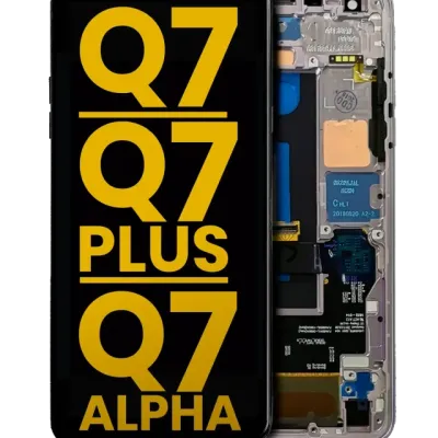 Дисплейний модуль для LG Q7 / Q7 Plus / Q7 Alpha з рамкою (Refurbished) (Lavender Violet)
