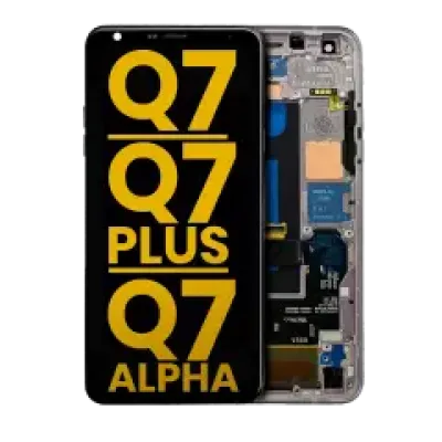 Дисплейний модуль для LG Q7 / Q7 Plus / Q7 Alpha з рамкою (Refurbished) (Lavender Violet)