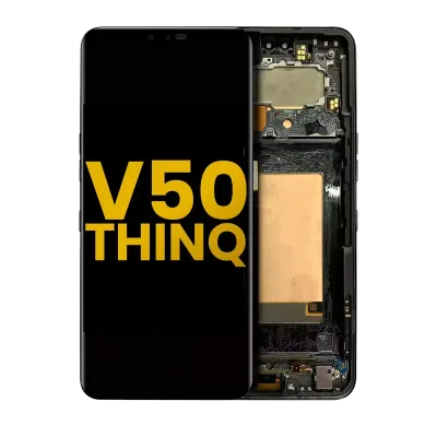 OLED Assembly With Frame For LG V50 ThinQ 5G (International Version) (Refurbished) (Aurora Black)