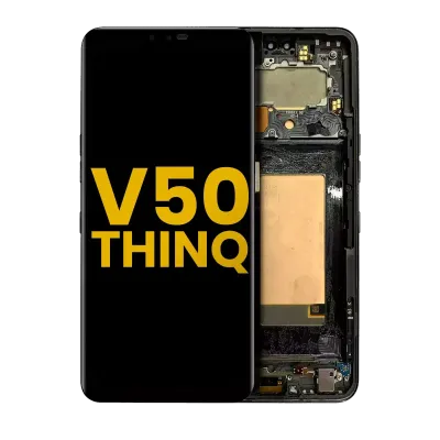 OLED Assembly With Frame For LG V50 ThinQ 5G (US Version) (Refurbished) (Aurora Black)