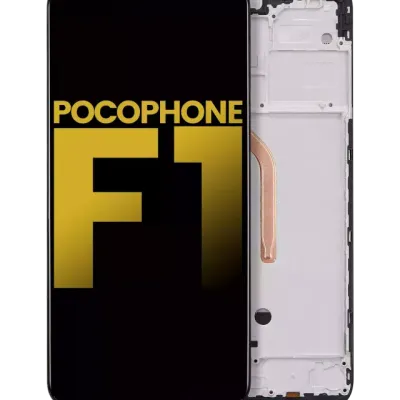 Дисплейний модуль з рамкою для Xiaomi Pocophone F1 (Aftermarket Plus) (All Colors)