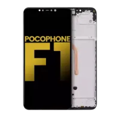 Дисплейний модуль з рамкою для Xiaomi Pocophone F1 (Aftermarket Plus) (All Colors)