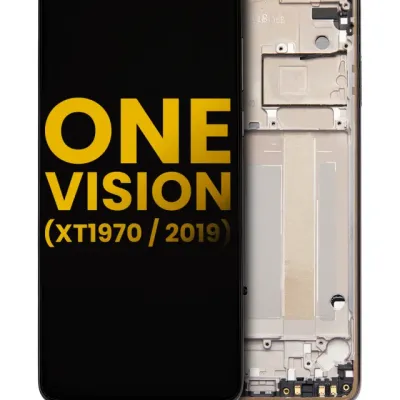 LCD Assembly With Frame For Motorola One Vision (XT1970 / 2019) (Refurbished) (Bronze Gradient)