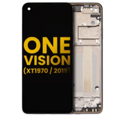 Дисплейний модуль з рамкою для Motorola One Vision (XT1970 / 2019) (Refurbished) (Bronze Gradient)