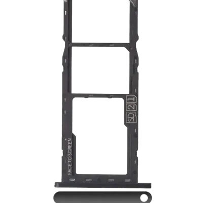 Dual Sim Card Tray For Motorola Moto G7 Play (XT1952 / 2019) (Black)