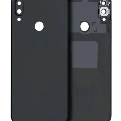 Задня кришка зі склом камери для Xiaomi Redmi Note 7 (чорна)