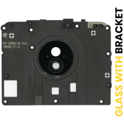 Скло камери з кріпленням для Motorola Moto G7 Power (XT1955 / 2019) (Brazil Version) (Ceramic Black)