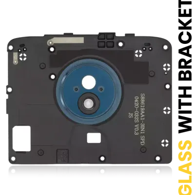 Скло камери з кріпленням для Motorola Moto G7 Power (XT1955 / 2019) (Ceramic Blue) (US Version)