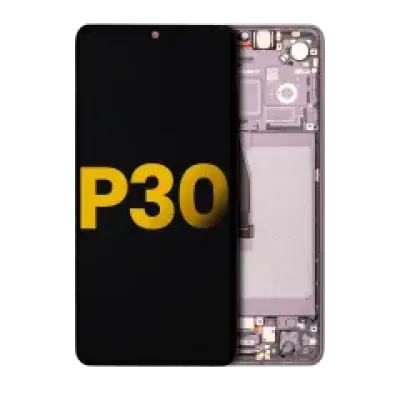Дисплейний модуль з рамкою для Huawei P30 (Refurbished) (OLED) (чорний)
