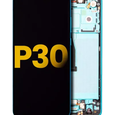 OLED Assembly With Frame For Huawei P30 (2019) (Refurbished) (Aurora)