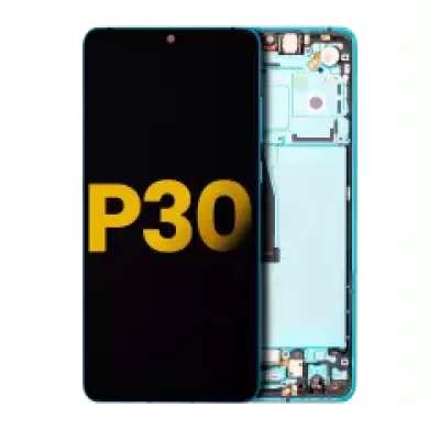 Дисплейний модуль з рамкою для Huawei P30 (2019) (Refurbished) (OLED) (Aurora)