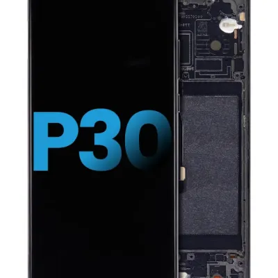 Дисплейний модуль з рамкою для Huawei P30 (Aftermarket: Incell) (LCD) (чорний)