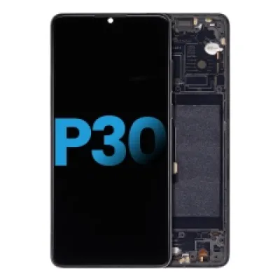 Дисплейний модуль з рамкою для Huawei P30 (Aftermarket: Incell) (LCD) (чорний)