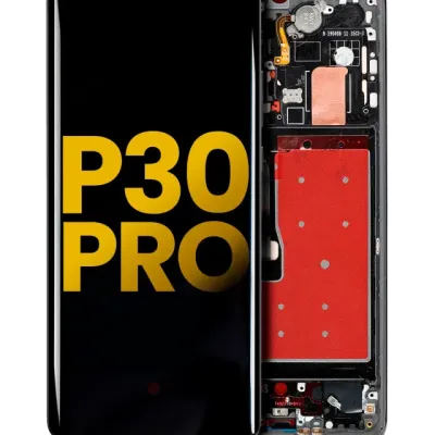 OLED Assembly With Frame For Huawei P30 Pro (Aftermarket Plus) (Black)