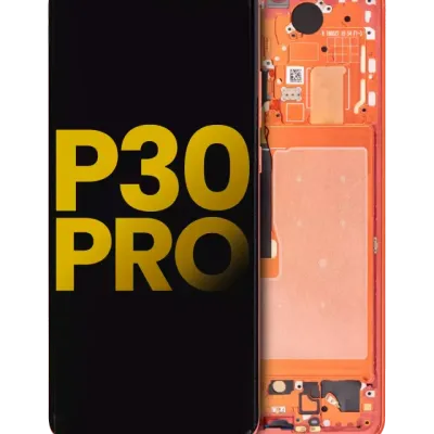 OLED Assembly With Frame For Huawei P30 Pro (Aftermarket Plus) (Orange)