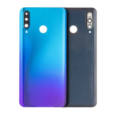 Заднє скло з камерою для Huawei P30 Lite / Nova 4E (6GB RAM / Without Logo) (Peacock Blue)
