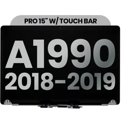 Повний дисплейний модуль LCD для MacBook Pro 15" A1990 (2018-2019) (Used OEM Pull: Grade A) (Space Gray)