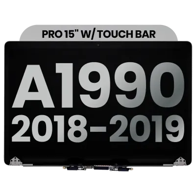 Повний дисплейний модуль LCD для MacBook Pro 15" A1990 (2018-2019) (Used OEM Pull: Grade B) (Space Gray)
