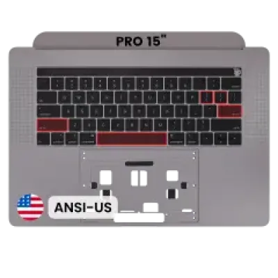 Топкейс з клавіатурою (ANSI US) для MacBook Pro 15" A1990 (2018-2019) (OEM New) (Space Gray)