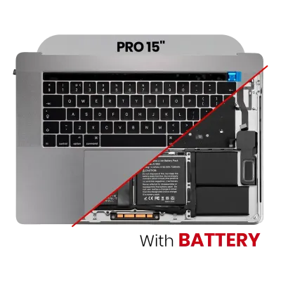 Топкейс з акумулятором і клавіатурою (ISO UK) для MacBook Pro 15" A1990 (2018-2019) (Space Gray)