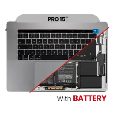 Топкейс з акумулятором і клавіатурою (ISO UK) для MacBook Pro 15" A1990 (2018-2019) (Space Gray)