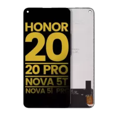 Дисплейний модуль для Huawei Honor 20 / 20 Pro / Nova 5T / Nova 5i Pro без рамки (Aftermarket Plus) (Midnight Black)