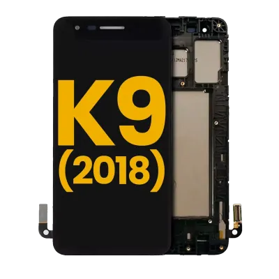 Дисплейний модуль з рамкою для LG K9 (2018) (Refurbished) (чорний)