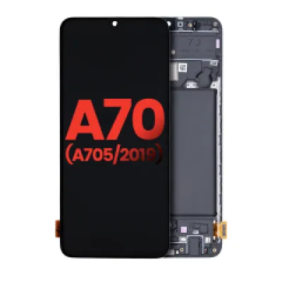 Дисплейний модуль (OLED) з рамкою для Samsung Galaxy A70 (A705 / 2019) (6.67") (Aftermarket Plus) (всі кольори)
