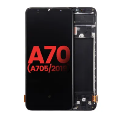 Дисплейний модуль (OLED) з рамкою для Samsung Galaxy A70 (A705 / 2019) (6.33") (Aftermarket Plus) (всі кольори)