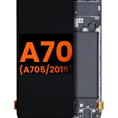 Дисплейний модуль (OLED) з рамкою для Samsung Galaxy A70 (A705 / 2019) (6.67") (Blemish: Grade C) (всі кольори)